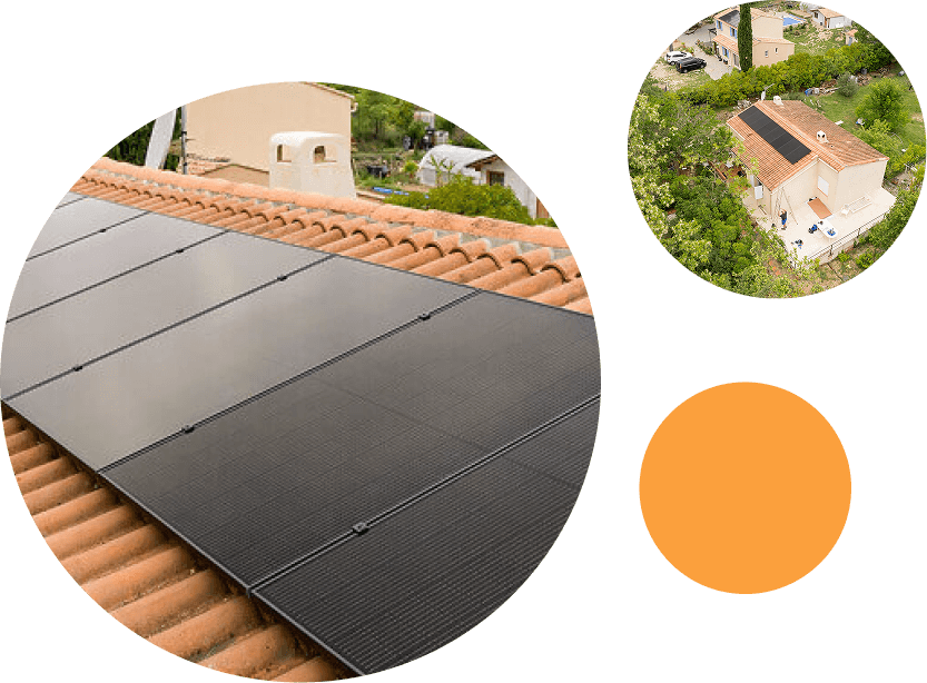 panneaux solaires installés sur une maison 