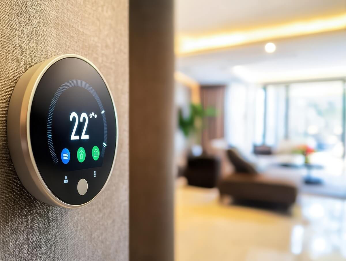 thermostat-connecte-dans-un-appartement